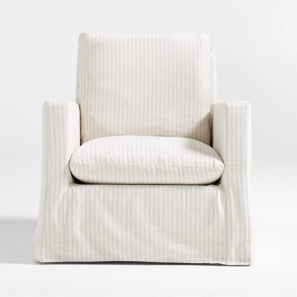 Snoozer Cream Boucle Nursery Swivel - Image 4